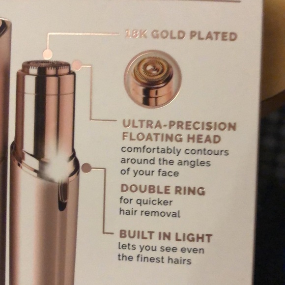 Brand new! Finishing Touch FLAWLESS facial hair remover gold plated - Picture 6 of 8